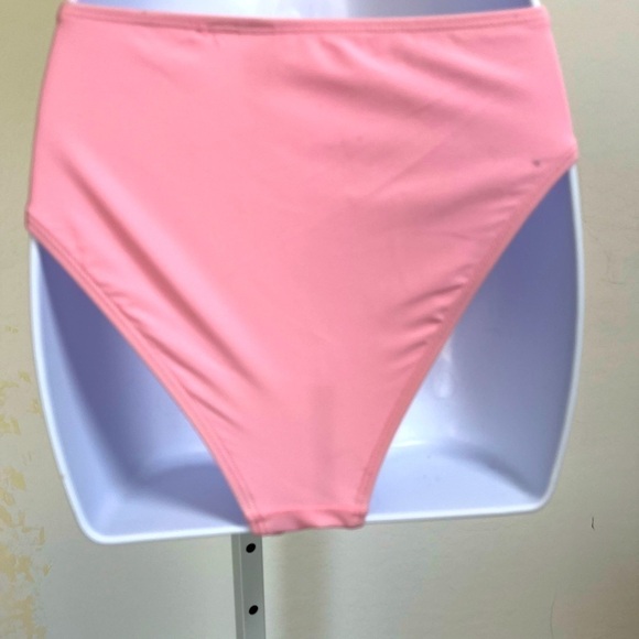 Medium High Waisted Pink Bathing Suit Bottom *bottom only NWOT - Picture 3 of 3
